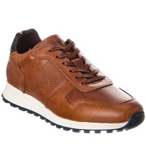 BRUNO MAGLI Leather Sesto Sneaker Cognac Mens Size 9.5M Lace Up Business Shoes